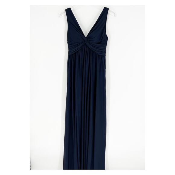 Birdy Grey Lianna Chiffon Bridesmaid Maxi Dress S Blue - Picture 2 of 8